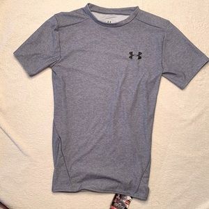 Under Armour Men’s HeatGear Compression Short Sleeve Shirt Grey